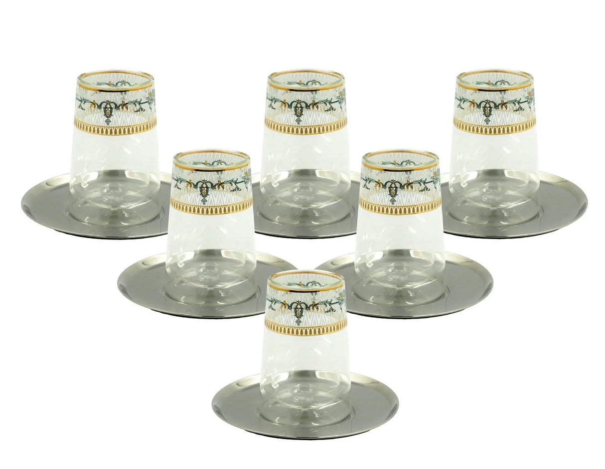 Angela MK - 433 Deluxe Tea & Cawa Cup Set – Complete 18 - Piece Elegant Serving Collection - Al Kabayel Discount CentreAngela MK - 433 Deluxe Tea & Cawa Cup Set – Complete 18 - Piece Elegant Serving CollectionTea SetsANGELAAl Kabayel Discount Centre