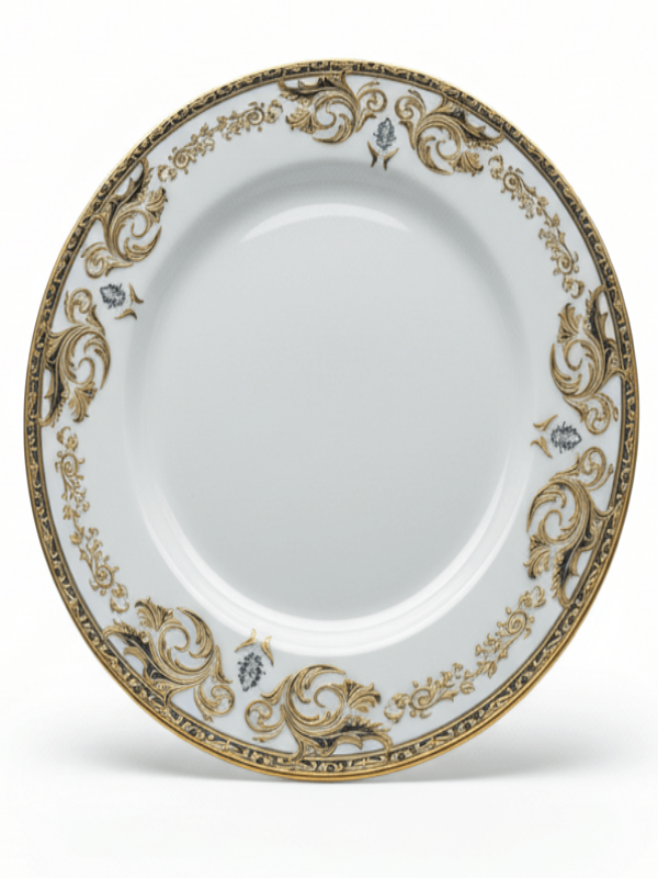 Angela Porcelain Side Plate 19 cm – White with Elegant Gold Flower Pattern, Luxury Tableware - Al Kabayel Discount CentreAngela Porcelain Side Plate 19 cm – White with Elegant Gold Flower Pattern, Luxury TablewarePlatesANGELAAl Kabayel Discount Centre