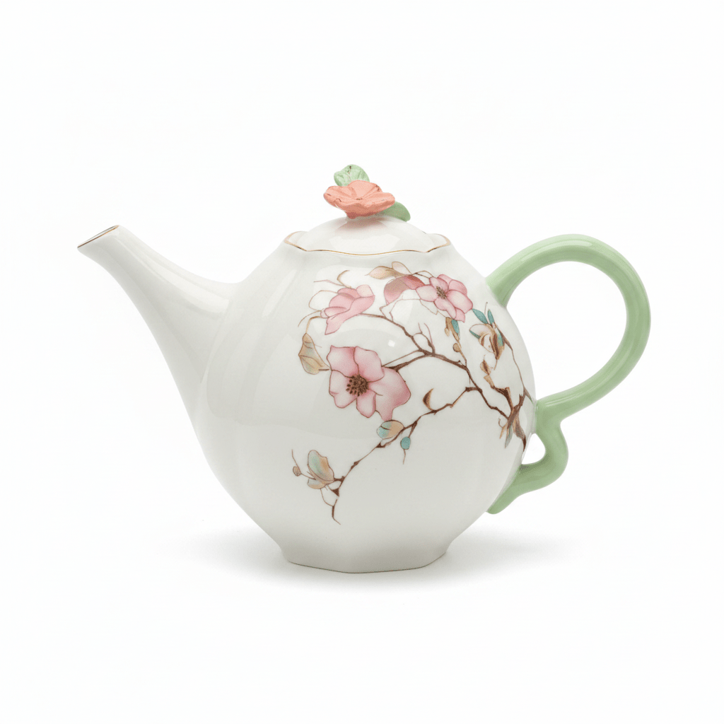 Angela White & Mint Green Ceramic Teapot - 800ml - Al Kabayel Discount CentreAngela White & Mint Green Ceramic Teapot - 800mlTea/Coffee PotsANGELAAl Kabayel Discount Centre