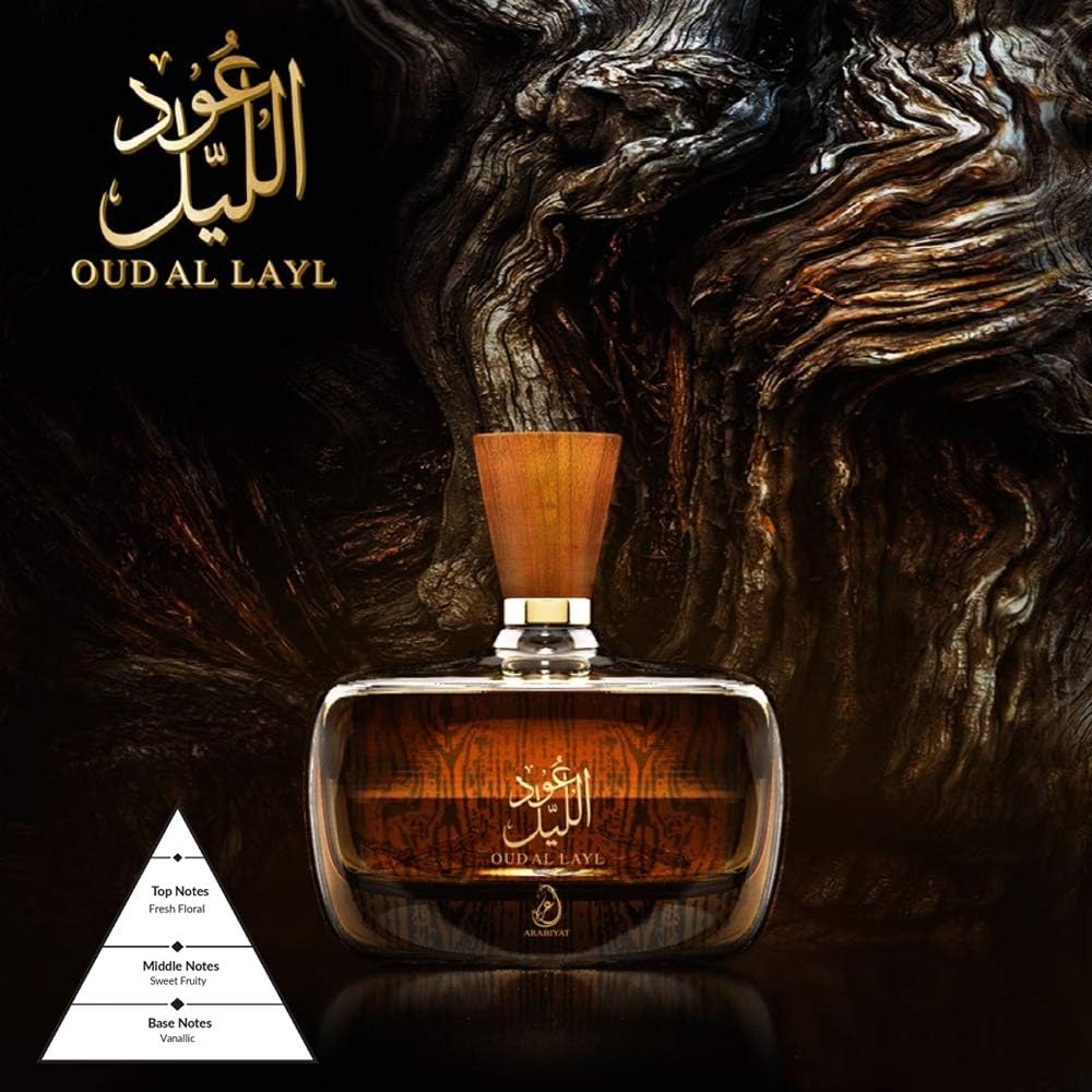 Arabiyat Oud Al Layl Eau De Parfum For Unisex - 100ML - Al Kabayel Discount CentreArabiyat Oud Al Layl Eau De Parfum For Unisex - 100MLPerfumesARABIYATAl Kabayel Discount Centre
