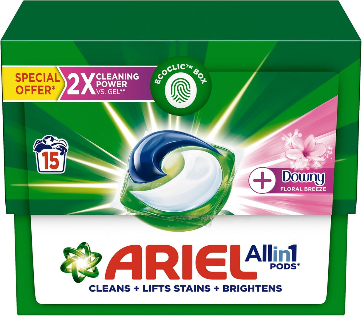 Ariel Original All - in - 1 Pods, 30 Count Laundry Detergent Pods. Cleans, Lifts Stains and Brightens, Dual Pack - Al Kabayel Discount CentreAriel Original All - in - 1 Pods, 30 Count Laundry Detergent Pods. Cleans, Lifts Stains and Brightens, Dual PackHome SuppliesARIELAl Kabayel Discount Centre