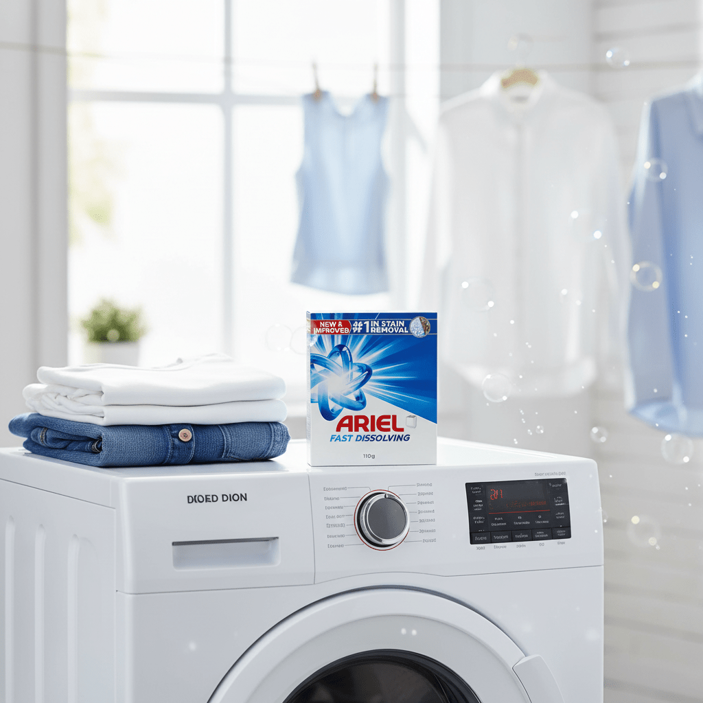 Ariel Powder Laundry Detergent Original Scent 110g, Top Load Washing Powder - Al Kabayel Discount CentreAriel Powder Laundry Detergent Original Scent 110g, Top Load Washing PowderLaundry CareARIELAl Kabayel Discount Centre