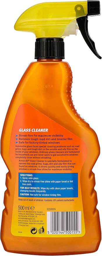 Armor All Glass Cleaner 500 ml - Al Kabayel Discount CentreArmor All Glass Cleaner 500 mlcleaning suppliesARMORALLAl Kabayel Discount Centre