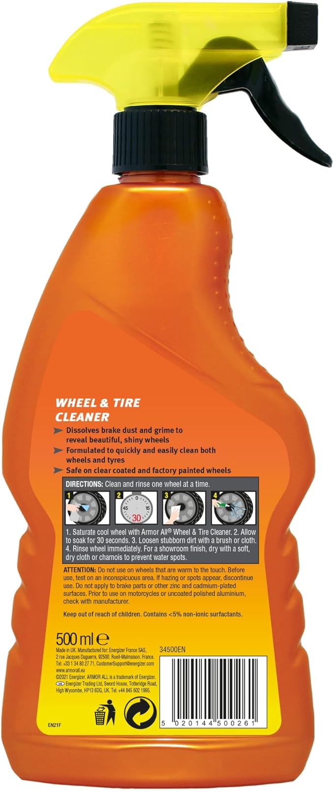 ARMOR ALL Wheel Cleaner, 500 ml - Al Kabayel Discount CentreARMOR ALL Wheel Cleaner, 500 mlcleaning suppliesARMORALLAl Kabayel Discount Centre