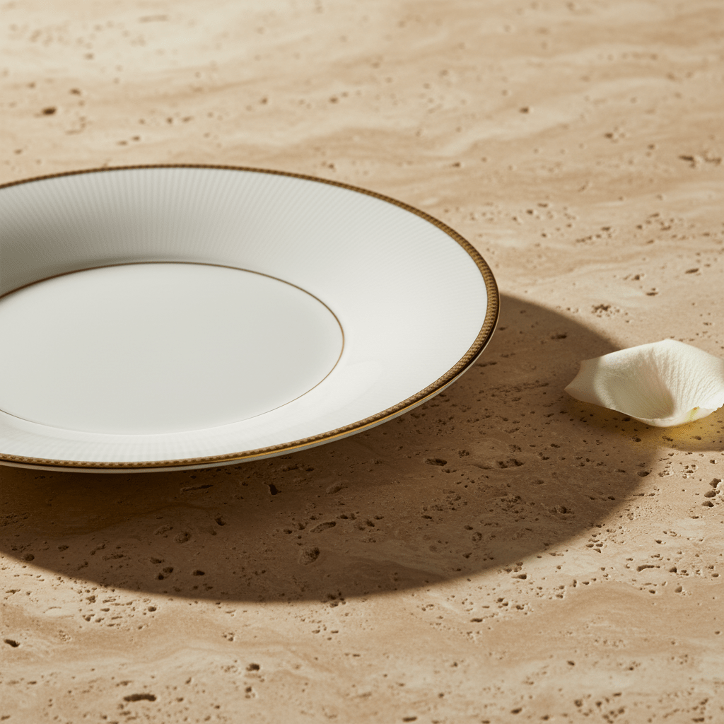 Ascot White Porcelain Soup Plate with Gold Rim — 9 Inch - Al Kabayel Discount CentreAscot White Porcelain Soup Plate with Gold Rim — 9 InchPlatesASCOTAl Kabayel Discount Centre