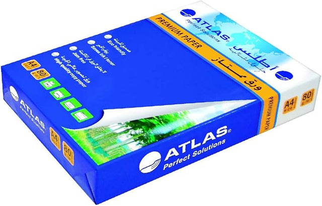 Atlas A3 Paper 500 Sheets 297X420Mm - Al Kabayel Discount CentreAtlas A3 Paper 500 Sheets 297X420MmCopy & Printer PaperATLASAl Kabayel Discount Centre