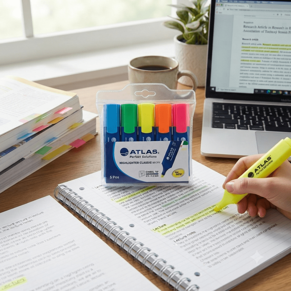 Atlas Highlighter Classic MH20Y – 5 Pcs Set - Al Kabayel Discount CentreAtlas Highlighter Classic MH20Y – 5 Pcs SetHighlighterATLASAl Kabayel Discount Centre