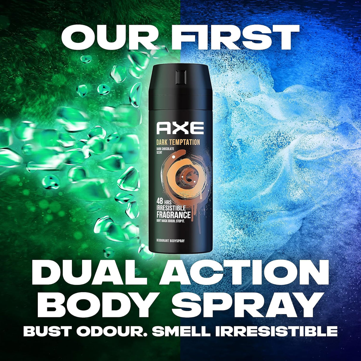 AXE Men Deodorant Body Spray, for long lasting odour protection, Dark Temptation, 48 hours irresistible fragrance - 150ML - Al Kabayel Discount CentreAXE Men Deodorant Body Spray, for long lasting odour protection, Dark Temptation, 48 hours irresistible fragrance - 150MLFragrancesAXEAl Kabayel Discount Centre