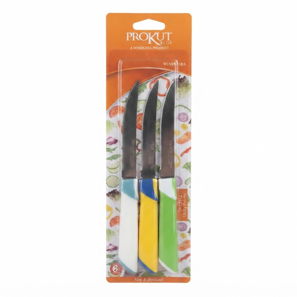 Windcera ProKut 3-Piece Utility Knife Set 5"