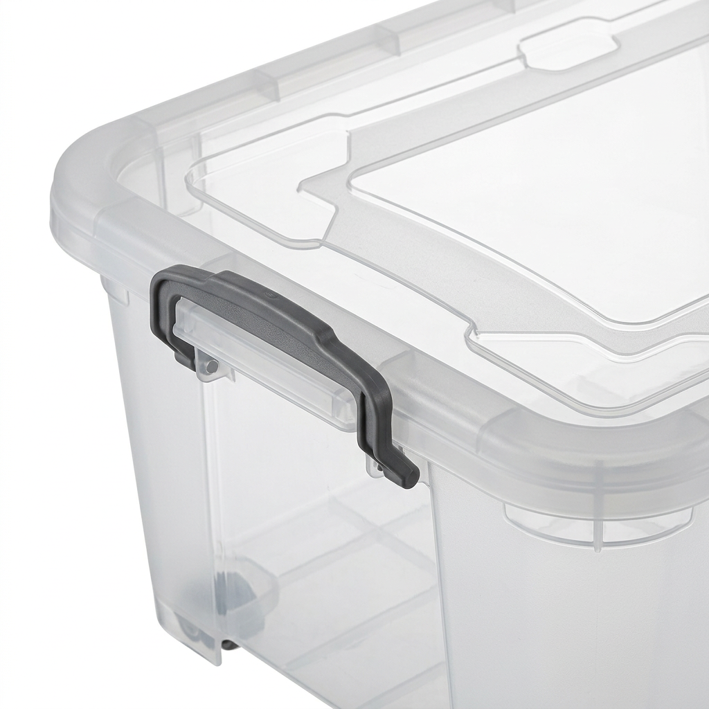 Polytime Transparent Storage Box with Lid – 40 Litres