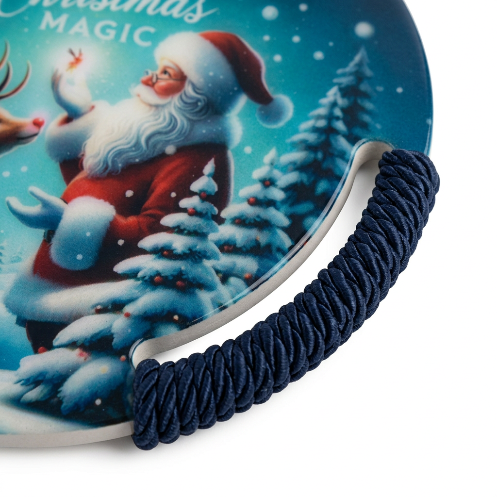 Christmas Round Ceramic Coaster - 20cm