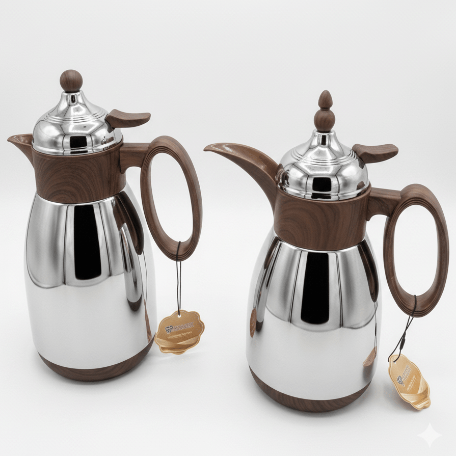Bait Al Crystal Premium Brown & Silver Elegant Vacuum Flask for Tea & Coffee Serving 700ml–1L Capacity - Al Kabayel Discount CentreBait Al Crystal Premium Brown & Silver Elegant Vacuum Flask for Tea & Coffee Serving 700ml–1L CapacityThermosBAIT AL CRYSTALAl Kabayel Discount Centre