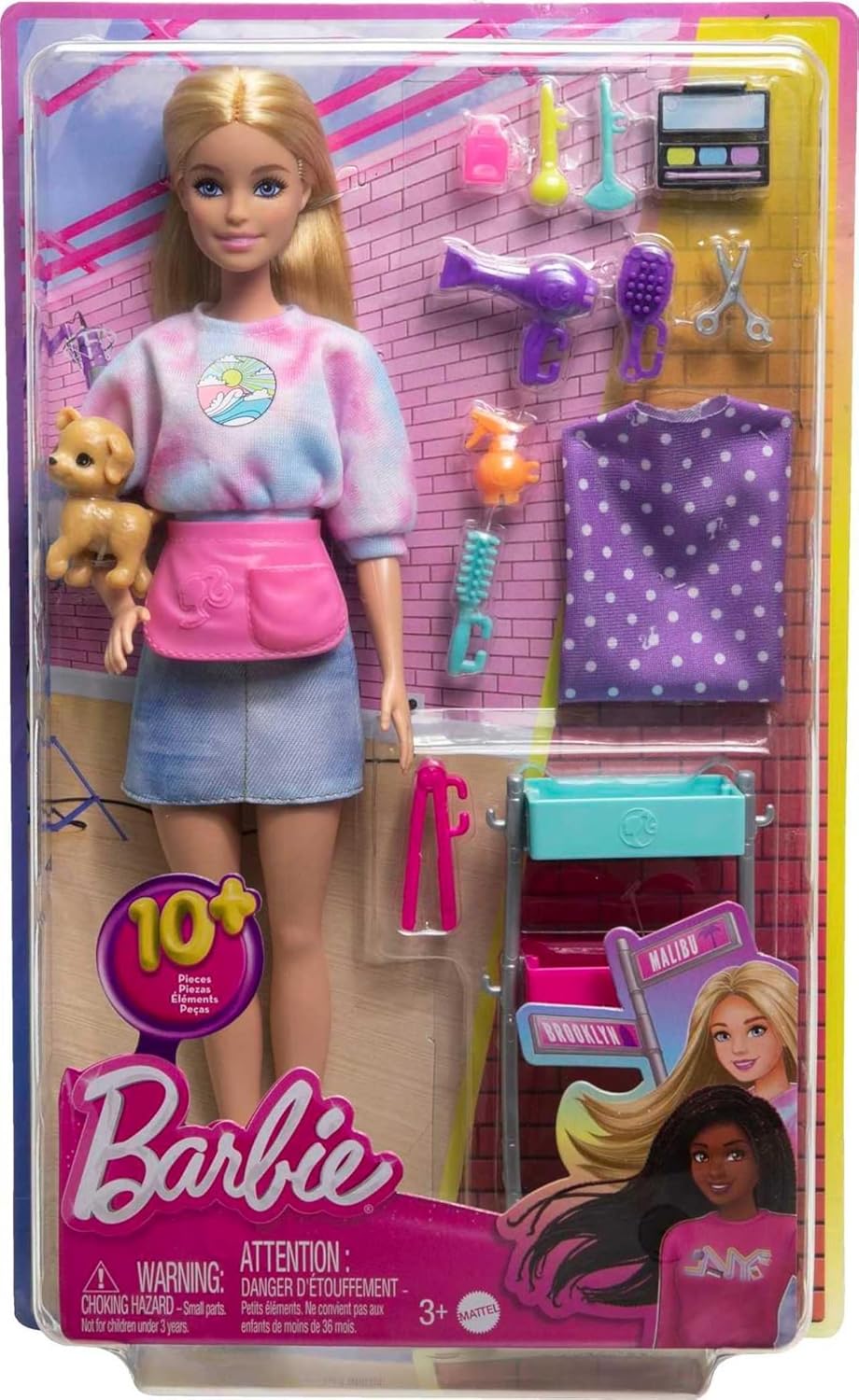 Barbie Doll with Dresser Set, 10+ Pieces, Kids Over 3+ Age, HNK95 - Al Kabayel Discount CentreBarbie Doll with Dresser Set, 10+ Pieces, Kids Over 3+ Age, HNK95Toys for girlsBARBIEAl Kabayel Discount Centre