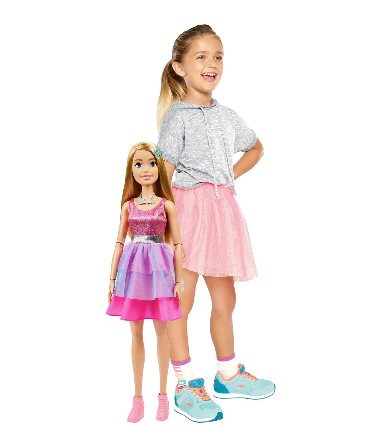 Barbie Large Barbie Doll, 28 Inches Tall, Blond Hair and Shimmery Pink Dress - HJY02 - Al Kabayel Discount CentreBarbie Large Barbie Doll, 28 Inches Tall, Blond Hair and Shimmery Pink Dress - HJY02Toys for girlsBARBIEAl Kabayel Discount Centre