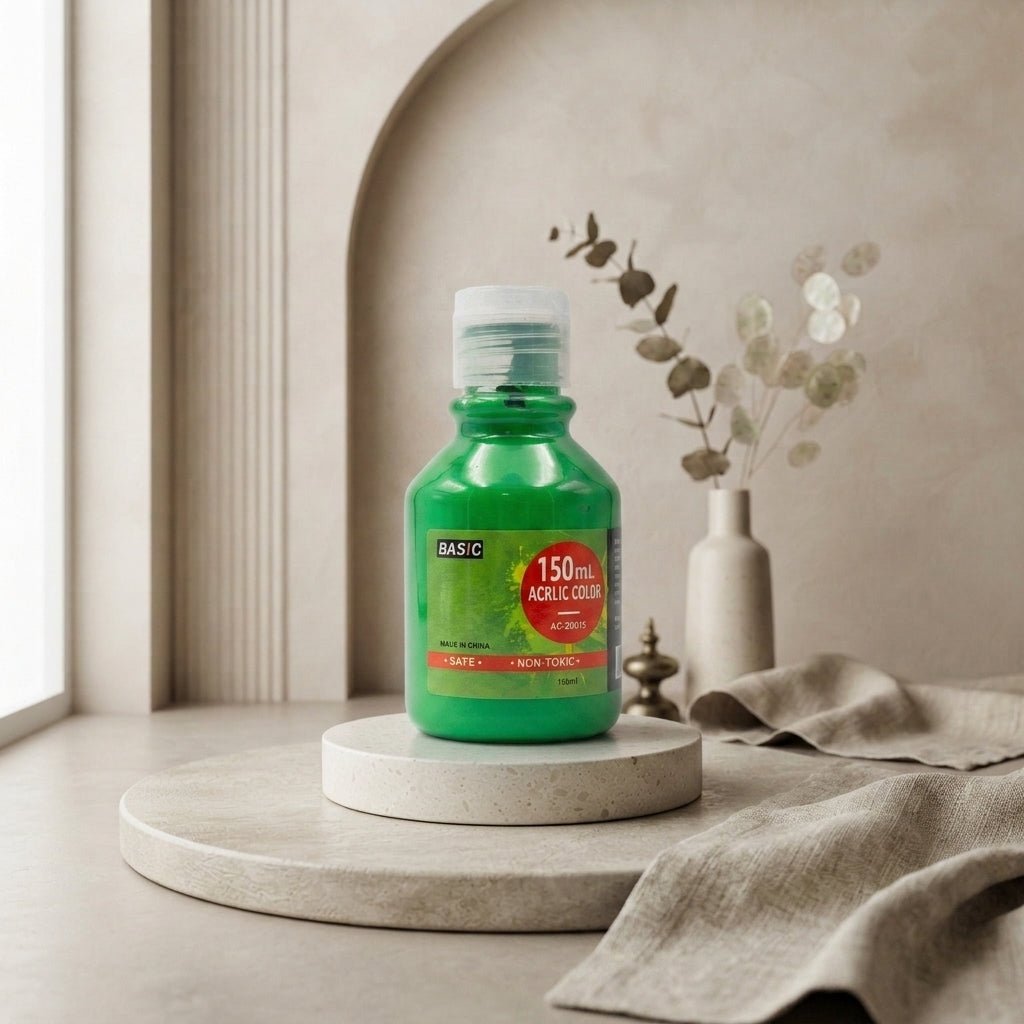 Basic Acrylic Color 150ml – Green - Al Kabayel Discount CentreBasic Acrylic Color 150ml – GreenPaintsBASICAl Kabayel Discount Centre