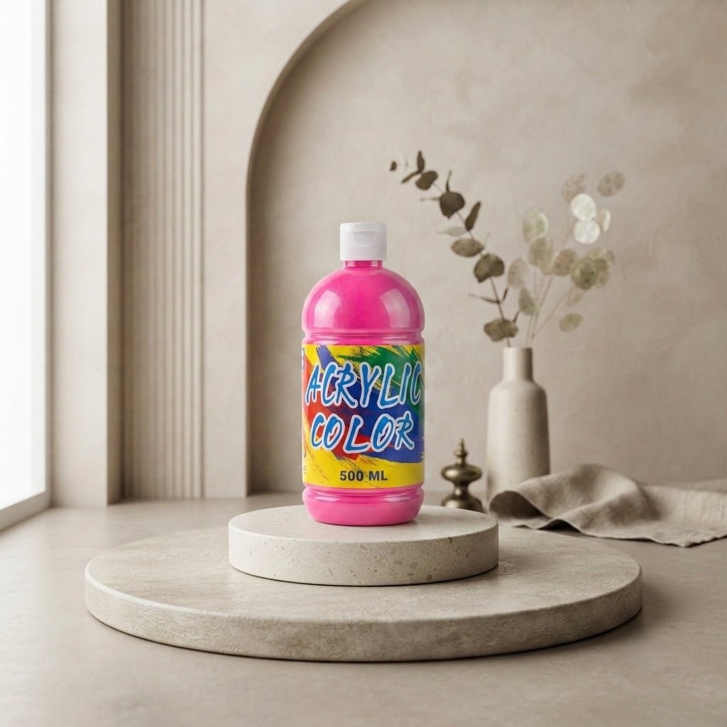 Basic Acrylic Color 500ml – Metallic Pink - Al Kabayel Discount CentreBasic Acrylic Color 500ml – Metallic PinkPaintsBASICAl Kabayel Discount Centre