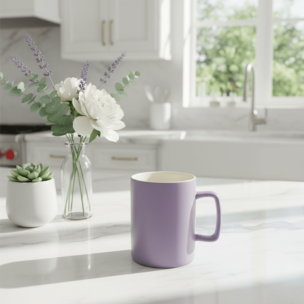 Baytix Ceramic Mug 350ml - Black / Lavender - Al Kabayel Discount CentreBaytix Ceramic Mug 350ml - Black / LavenderMugsBAYTIXAl Kabayel Discount Centre