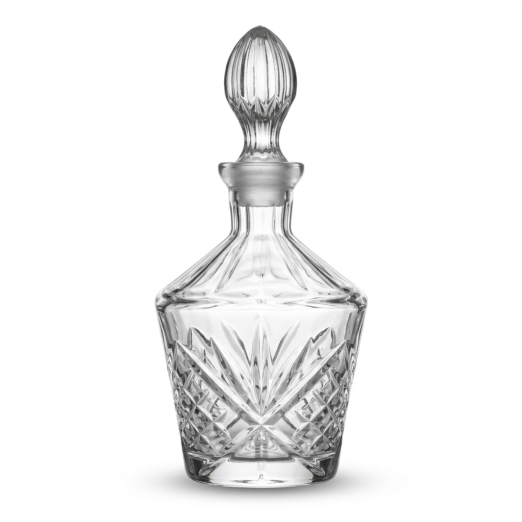 Al Dana Glass Perfume Bottle with Decorative Stopper - 500ml
