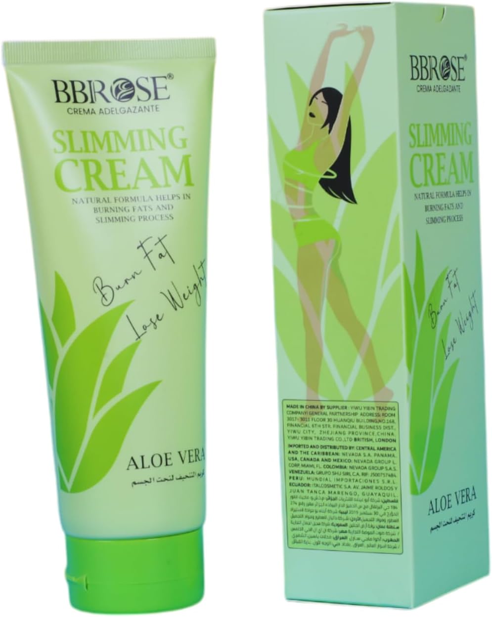 BBROSE Aloe Vera Slimming Cream Fat Burning, Firming & Toning Gel for Belly, Thighs & Waist – Skin Tightening, Cellulite Reduction, Anti - Cellulite Moisturizer for Smoother Skin - 236ML - Al Kabayel Discount CentreBBROSE Aloe Vera Slimming Cream Fat Burning, Firming & Toning Gel for Belly, Thighs & Waist – Skin Tightening, Cellulite Reduction, Anti - Cellulite Moisturizer for Smoother Skin - 236MLSkin CareBBROSEAl Kabayel Discount Centre