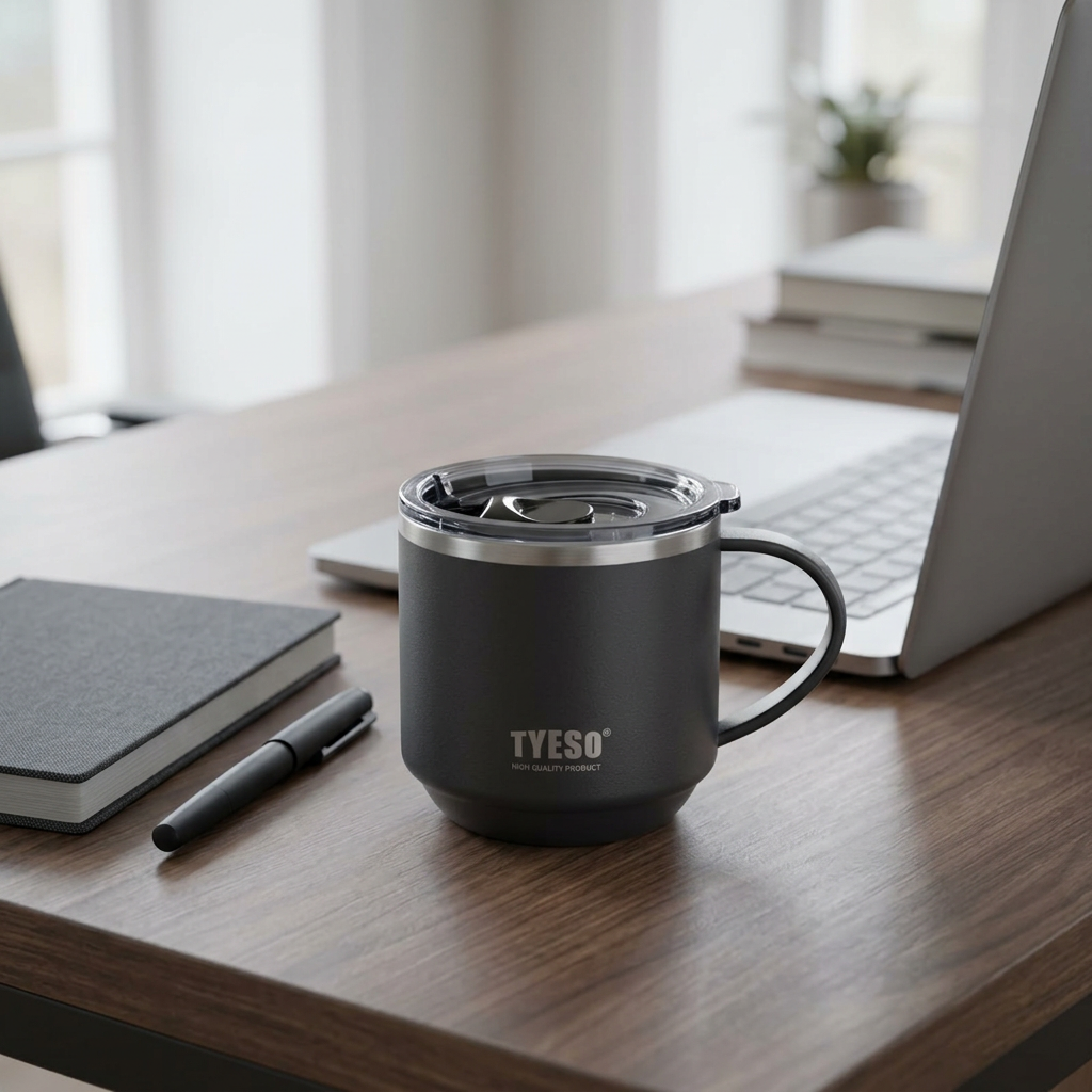 Tyeso Vacuum Mug Black - 330ml