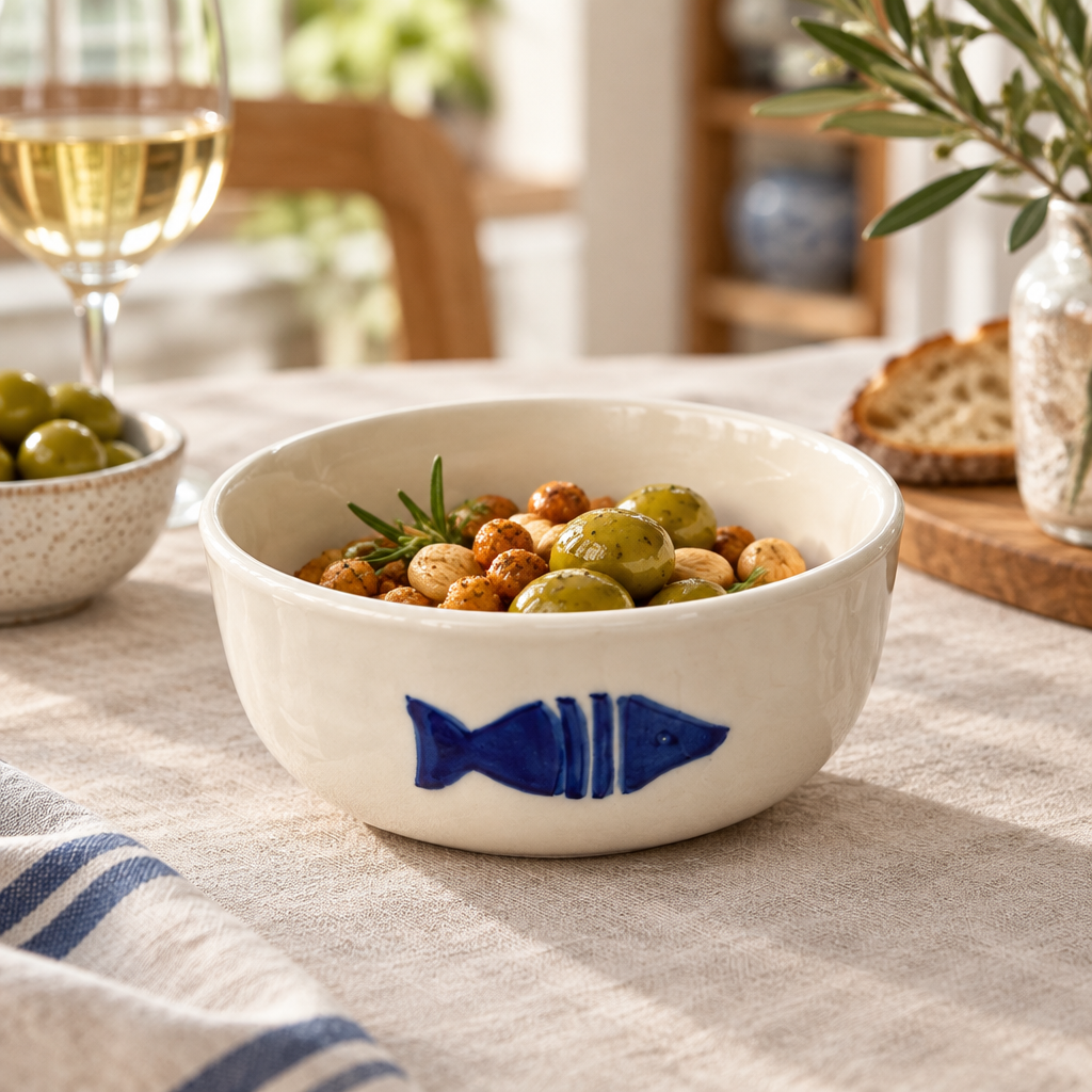 Slama Ceramic Bowl Off-White - 14cm