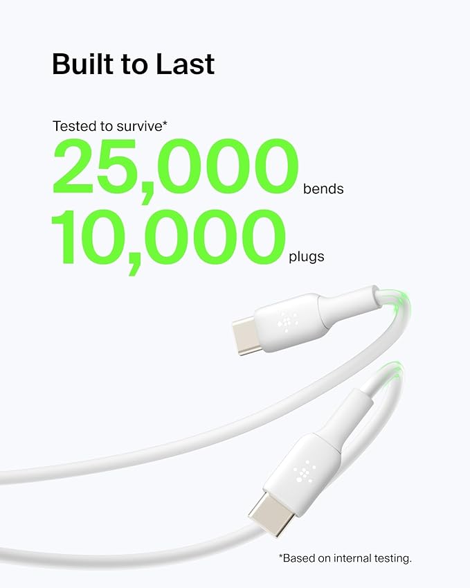 BELKIN BoostCharge USB - C charger cable, USB - A to USB - C cable, 1 meter, White - Al Kabayel Discount CentreBELKIN BoostCharge USB - C charger cable, USB - A to USB - C cable, 1 meter, WhiteCords & AdaptersBELKINAl Kabayel Discount Centre