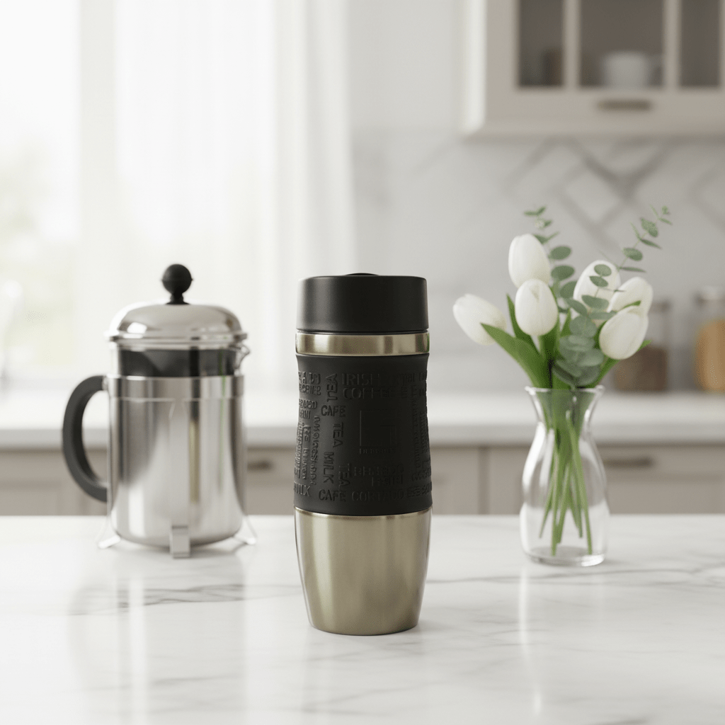Bergner Light Green Stainless Steel Water Bottle with Protective Silicone Sleeve – 360 ml - Al Kabayel Discount CentreBergner Light Green Stainless Steel Water Bottle with Protective Silicone Sleeve – 360 mlWater BottlesBERGNERAl Kabayel Discount Centre