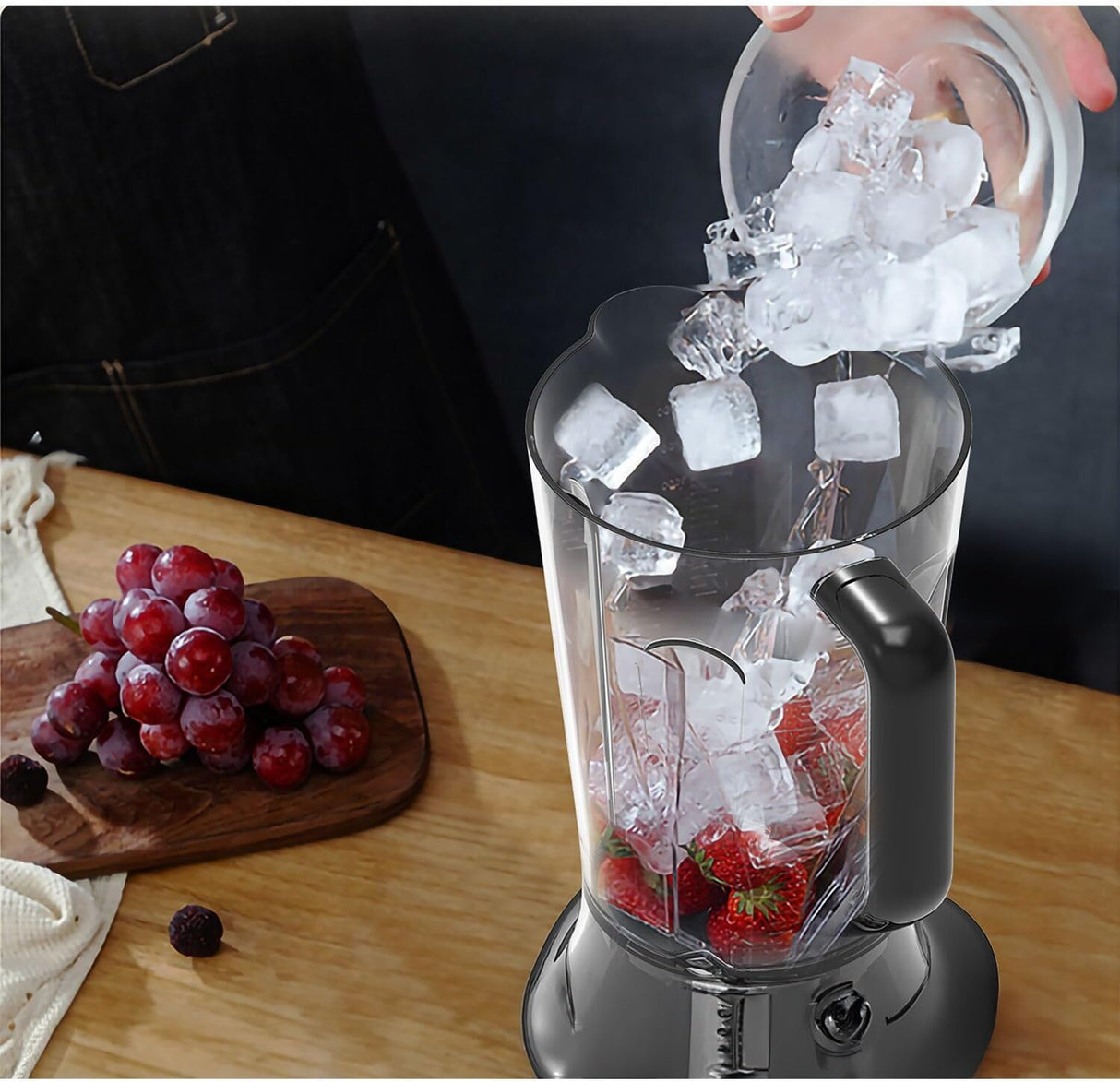 bfbm BLACK+DECKER High - Speed Blender, 1200W Motor, 1.85L BPA - Free Jar, 500ml Travel Cup, 20,000 RPM, 6 - Blade, Stainless Steel, Smoothie & Ice Crush Presets, Variable Speed, Black/Silver - BXH1200 - B5 - Al Kabayel Discount Centrebfbm BLACK+DECKER High - Speed Blender, 1200W Motor, 1.85L BPA - Free Jar, 500ml Travel Cup, 20,000 RPM, 6 - Blade, Stainless Steel, Smoothie & Ice Crush Presets, Variable Speed, Black/Silver - BXH1200 - B5Blenders, Mixers & Food ProcessorsBLACK & DECKERAl Kabayel