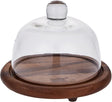 Billi Butter and Cheese Glass Dome with Wooden Stand, Brown, 12 x 15 cm, ACA - 930 - Al Kabayel Dicount CenterBilli Butter and Cheese Glass Dome with Wooden Stand, Brown, 12 x 15 cm, ACA - 930Serveware SetsbilliAl Kabayel Dicount Center