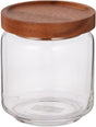 Billi Glass Canister with Stackable Wooden Lid Small 500ML, Clear/Brown, ACA - OG56 - SL - Al Kabayel Dicount CenterBilli Glass Canister with Stackable Wooden Lid Small 500ML, Clear/Brown, ACA - OG56 - SLFood ContainersbilliAl Kabayel Dicount Center