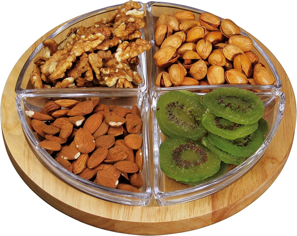 Billi Wooden Chip & Dip 4 - Section Serving Tray – 23×5 cm - Al Kabayel Discount CentreBilli Wooden Chip & Dip 4 - Section Serving Tray – 23×5 cmServing TraysBILLIAl Kabayel Discount Centre