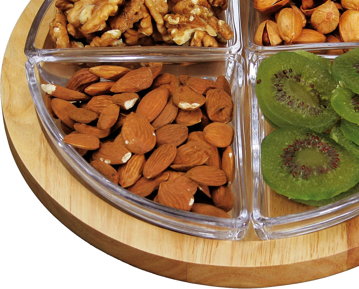 Billi Wooden Chip & Dip 4 - Section Serving Tray – 23×5 cm - Al Kabayel Discount CentreBilli Wooden Chip & Dip 4 - Section Serving Tray – 23×5 cmServing TraysBILLIAl Kabayel Discount Centre