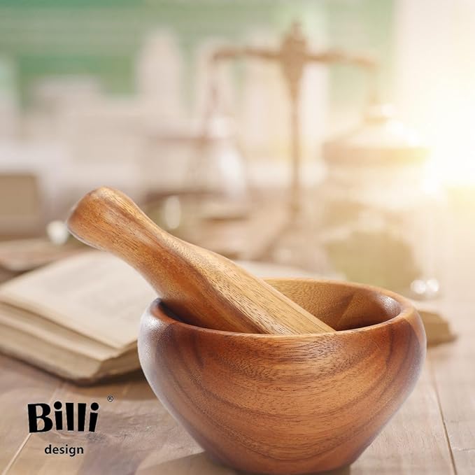 Billi Wooden Mortar & Pestle, Aca - 602 - Al Kabayel Dicount CenterBilli Wooden Mortar & Pestle, Aca - 602Organizers & AccessoriesbilliAl Kabayel Dicount Center