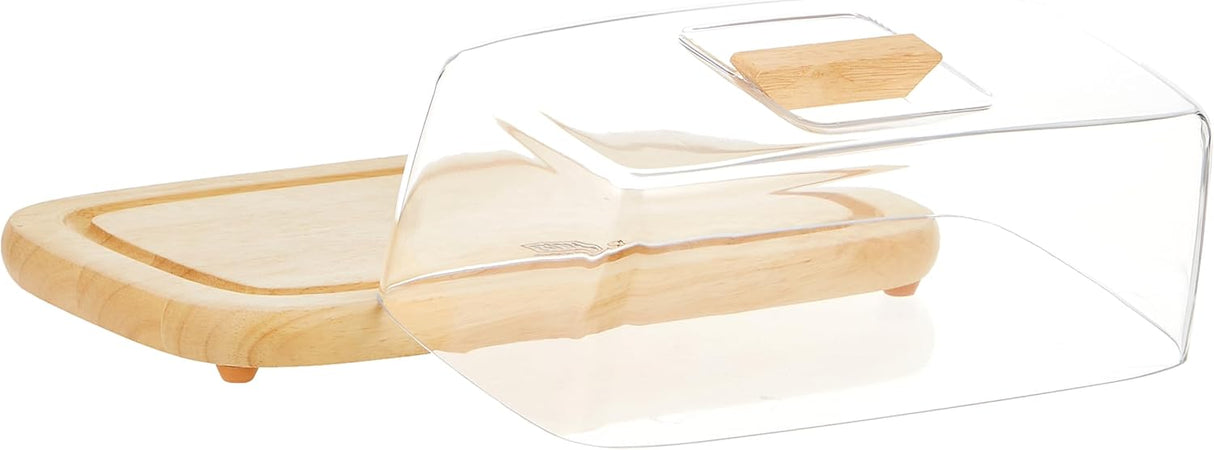 Billi Wooden Serving Tray, Cheese Dome With Acrylic Cover/ Lid, 30.5 X 17.5 X 12 Cm Wp 910, Beige - Al Kabayel Discount CentreBilli Wooden Serving Tray, Cheese Dome With Acrylic Cover/ Lid, 30.5 X 17.5 X 12 Cm Wp 910, BeigeServing TraysBILLIAl Kabayel Discount Centre