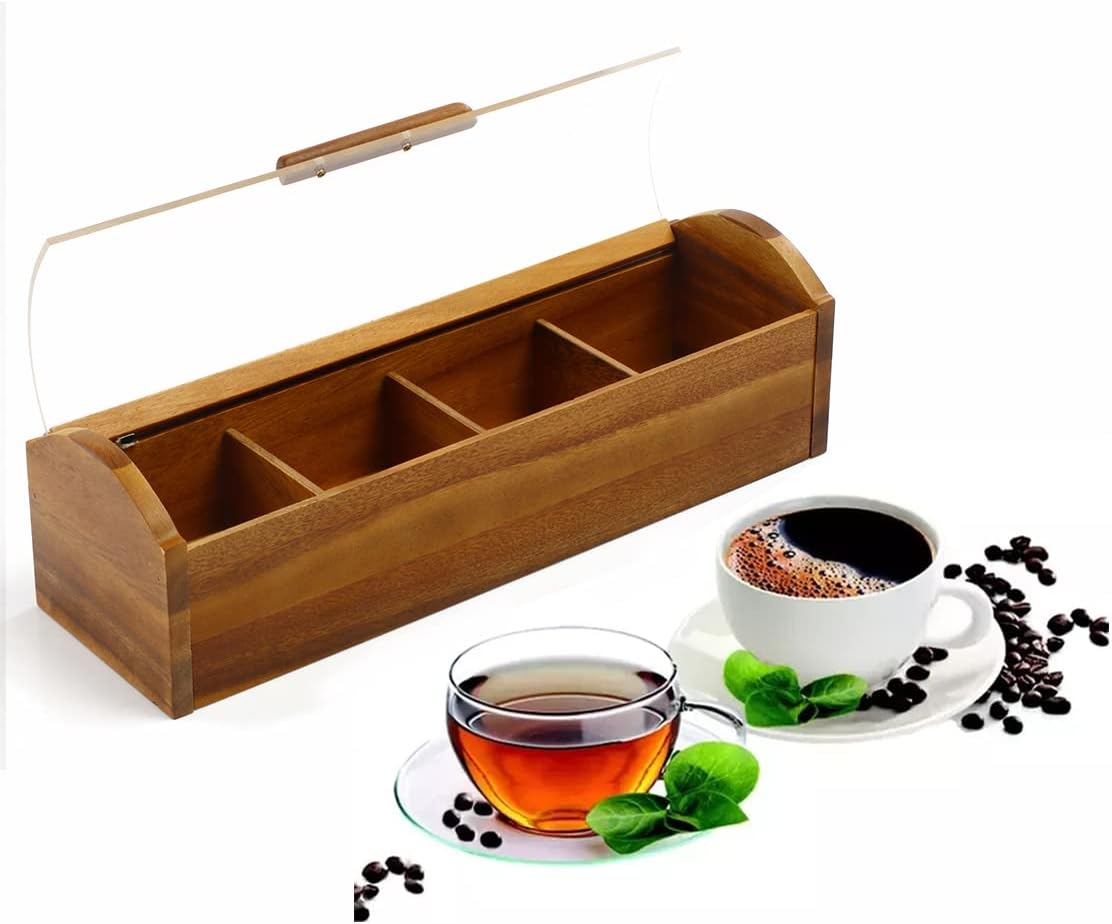 Billi Wooden Tea Box with Acrylic Cover 10*10.5*31 Cm - Al Kabayel Discount CentreBilli Wooden Tea Box with Acrylic Cover 10*10.5*31 CmKitchen Utensils & GadgetsBILLIAl Kabayel Discount Centre