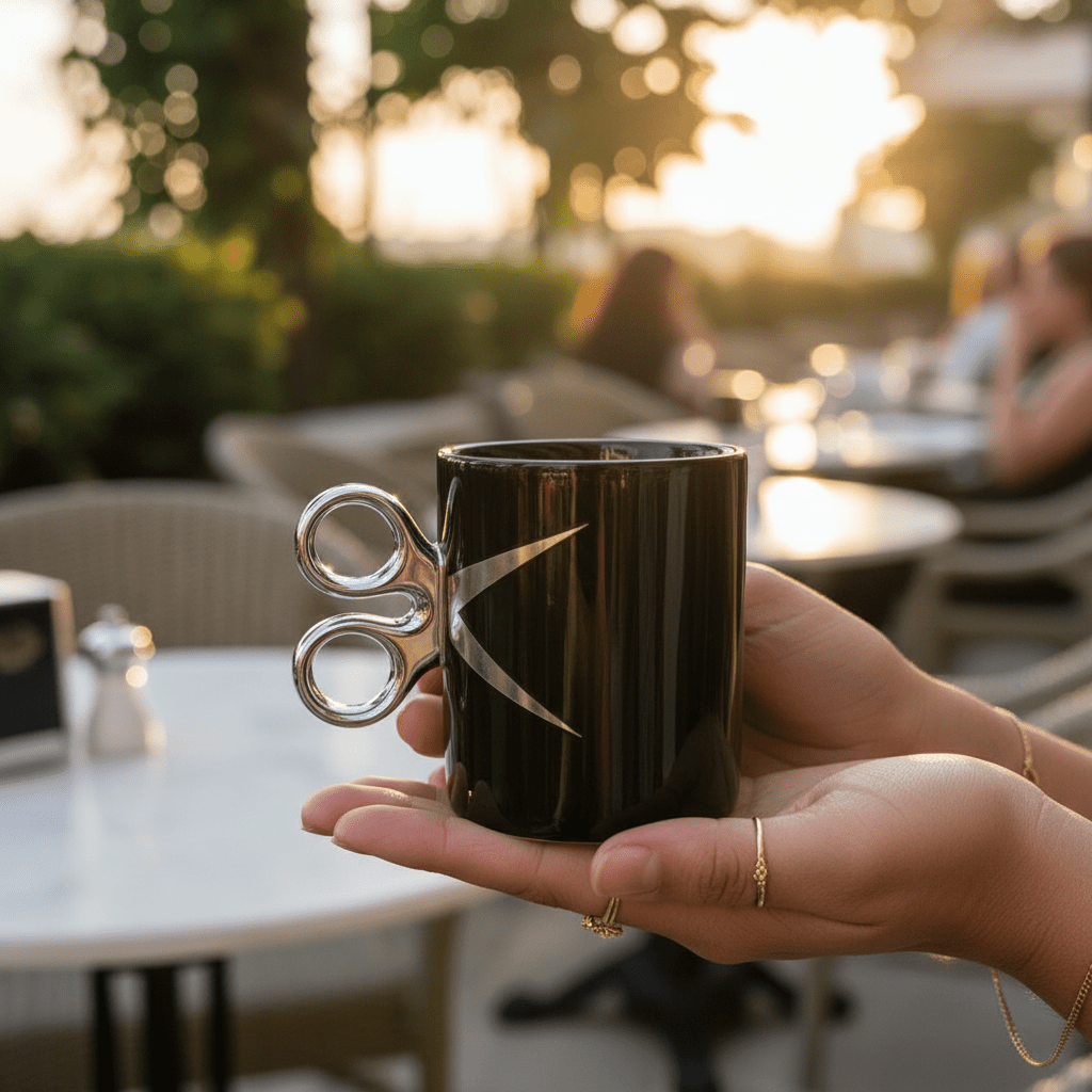 Black Artisan Scissors - Handle Ceramic Mug | 300ml - Al Kabayel Discount CentreBlack Artisan Scissors - Handle Ceramic Mug | 300mlMugsAKDCAl Kabayel Discount Centre