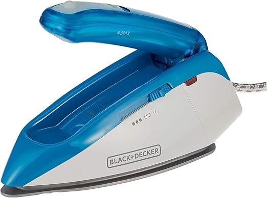 Black & Decker - 1085W Dual Voltage Travel Steam Iron, Blue - Al Kabayel Discount CentreBlack & Decker - 1085W Dual Voltage Travel Steam Iron, BlueIrons & SteamersBLACK & DECKERAl Kabayel Discount Centre
