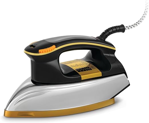 Black & Decker - 1200W Heavy Weight Dry Iron Black/Gold - Al Kabayel Discount CentreBlack & Decker - 1200W Heavy Weight Dry Iron Black/GoldIrons & SteamersBLACK & DECKERAl Kabayel Discount Centre