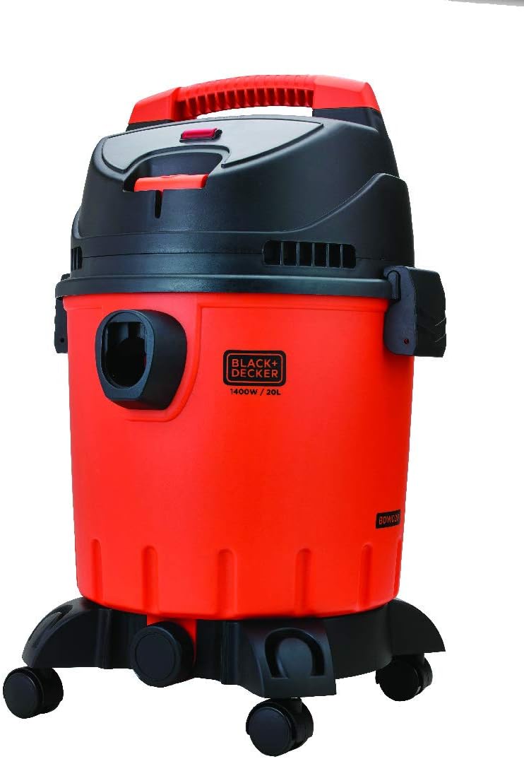 Black & Decker 1400W 20 Liter Wet and Dry Tank Drum Vacuum Cleaner, Orange/Black - WDBD20 - B5 - Al Kabayel Discount CentreBlack & Decker 1400W 20 Liter Wet and Dry Tank Drum Vacuum Cleaner, Orange/Black - WDBD20 - B5Vacuum CleanersBLACK & DECKERAl Kabayel Discount Centre