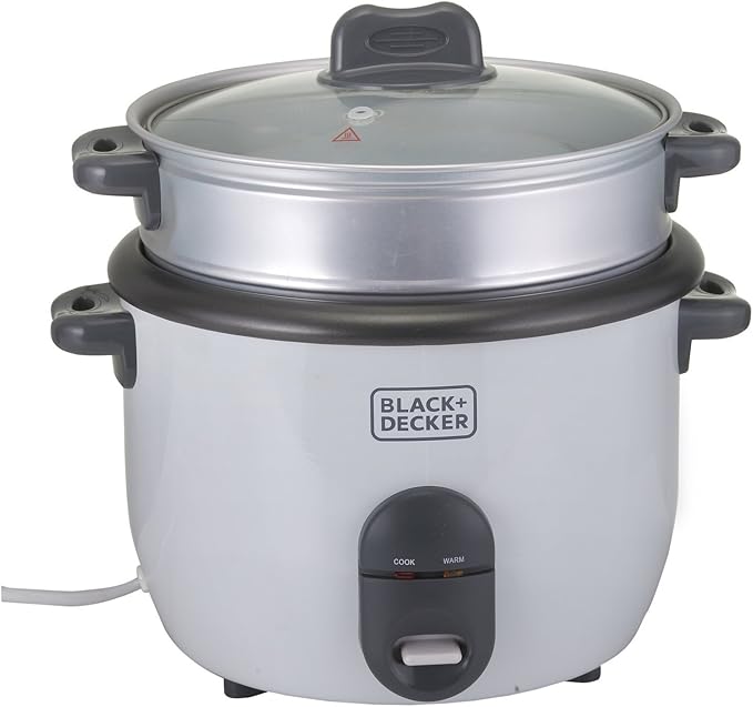 Black & Decker - 700W Power, 1.8L, Removable Non - Stick Bowl & Steaming Tray with Water Level Indicator - Al Kabayel Discount CentreBlack & Decker - 700W Power, 1.8L, Removable Non - Stick Bowl & Steaming Tray with Water Level IndicatorFood & Drink AppliancesBLACK & DECKERAl Kabayel Discount Centre