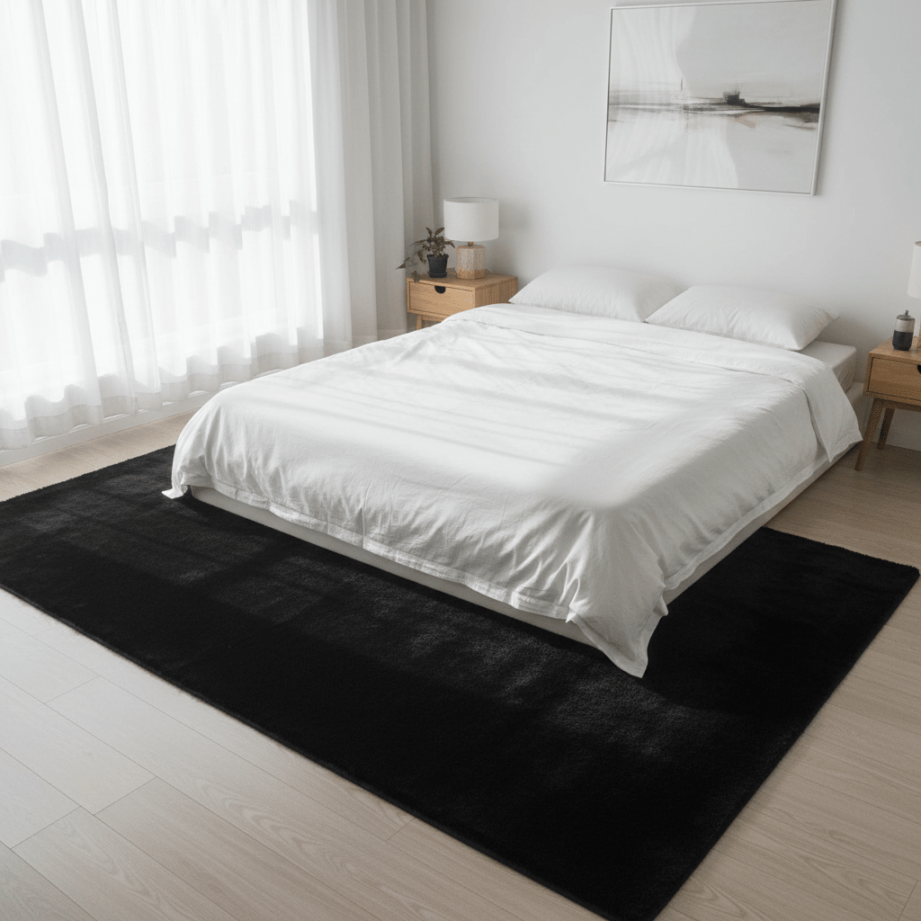 Black Elegant Luxury Fur Mat | Ultra-Soft Plush Area Rug for Living Room, Bedroom & Majlis | 180 × 250 cm | Premium Home Décor - Al Kabayel Discount CentreBlack Elegant Luxury Fur Mat | Ultra-Soft Plush Area Rug for Living Room, Bedroom & Majlis | 180 × 250 cm | Premium Home DécorDoormatsAKDCAl Kabayel Discount Centre