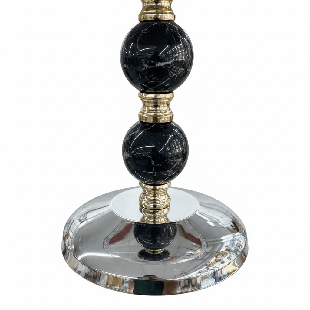 Black & Gold Footed Silver Metal Candy Tray – 23×30cm - Al Kabayel Discount CentreBlack & Gold Footed Silver Metal Candy Tray – 23×30cmServing TraysAKDCAl Kabayel Discount Centre