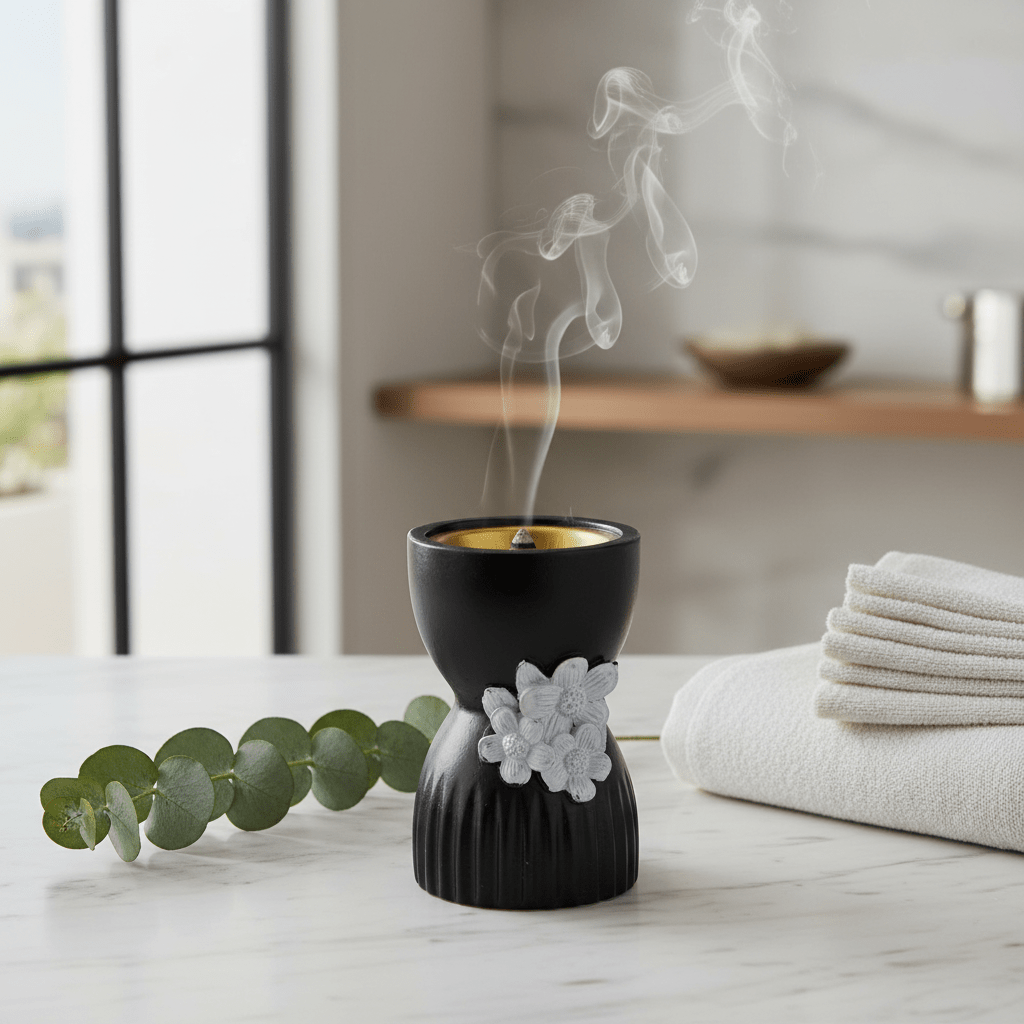 Black & White Chalk Incense Burner - 10×6cm - Al Kabayel Discount CentreBlack & White Chalk Incense Burner - 10×6cmIncense BurnersAKDCAl Kabayel Discount Centre