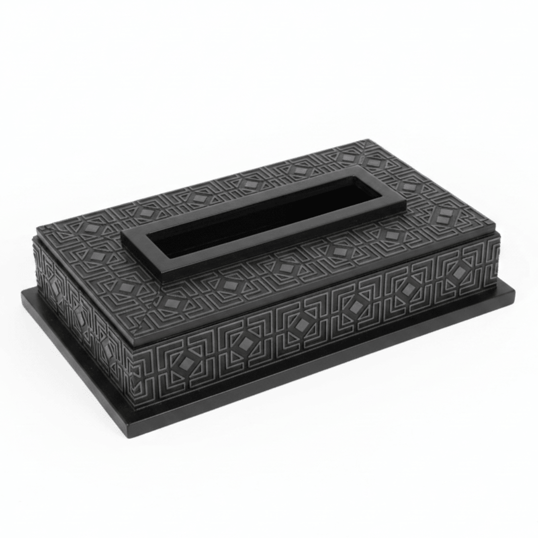 Black Wooden Tissue Box — Islamic Geometric Pattern | 23×12 cm - Al Kabayel Discount CentreBlack Wooden Tissue Box — Islamic Geometric Pattern | 23×12 cmNapkin Holders & Tissue BoxAKDCAl Kabayel Discount Centre