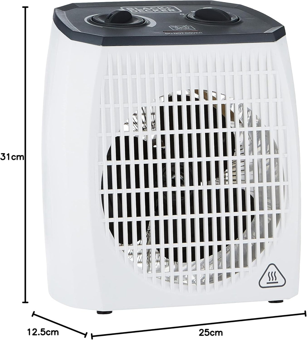 Black+Decker 2000W Vertical Fan Heater, White, 1.44 Kg, Hx310"Min - Al Kabayel Discount CentreBlack+Decker 2000W Vertical Fan Heater, White, 1.44 Kg, Hx310"MinFans/HeatersBLACK & DECKERAl Kabayel Discount Centre
