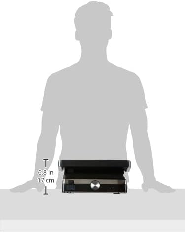 BLACK+DECKER Family Health Grill with 180° Hinge, 2000W, 1500cm² BBQ Area, 5 - Level Height Adjustment, Variable Temperature Control, Removable Drip Tray, Cool - Touch Handle, Black/Silver - CG2000 - B5 - Al Kabayel Discount CentreBLACK+DECKER Family Health Grill with 180° Hinge, 2000W, 1500cm² BBQ Area, 5 - Level Height Adjustment, Variable Temperature Control, Removable Drip Tray, Cool - Touch Handle, Black/Silver - CG2000 - B5Electric Griddles & GrillsBLACK & DECKERAl Kabayel Discount Centre