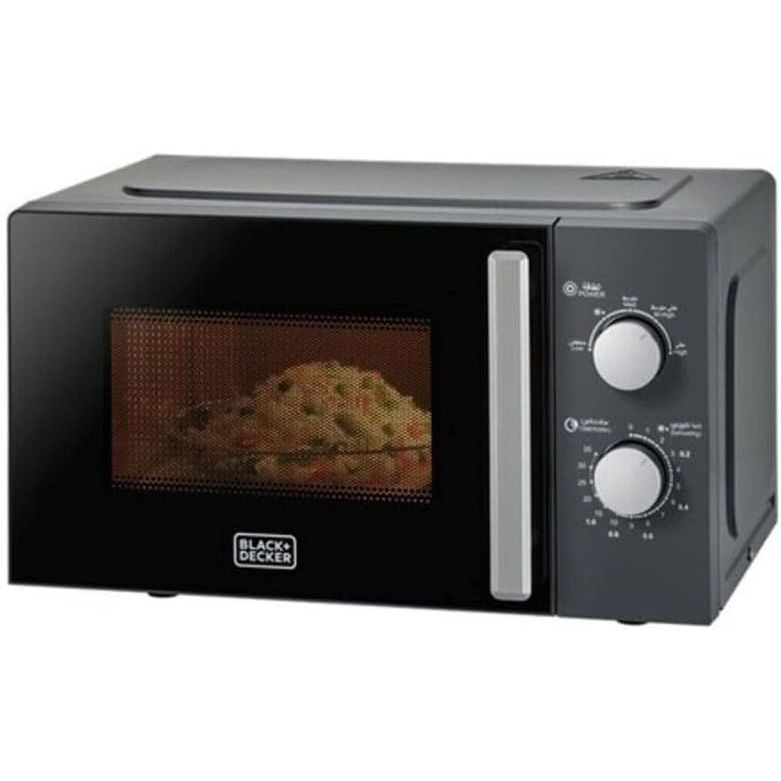 BLACK+DECKER Microwave Oven, 20L, 700W Power, 30 - Min Timer, Rotary Dial Control, Chrome Finish Knobs, 5 Power Levels for Precise Cooking, Compact Design for Kitchens, Black - MZ2015P - B5 - Al Kabayel Discount CentreBLACK+DECKER Microwave Oven, 20L, 700W Power, 30 - Min Timer, Rotary Dial Control, Chrome Finish Knobs, 5 Power Levels for Precise Cooking, Compact Design for Kitchens, Black - MZ2015P - B5Food & Drink AppliancesBLACK+DECKERAl Kabayel Discount Centre