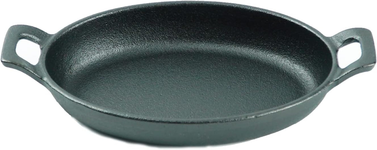 BLACKSTONE Cast Iron Skillet Compatible with Gas, Induction, Oven and Grill, Mini Oval Pan BC14129 18CM - Al Kabayel Discount CentreBLACKSTONE Cast Iron Skillet Compatible with Gas, Induction, Oven and Grill, Mini Oval Pan BC14129 18CMFrying Pans & SkilletsBLACKSTONEAl Kabayel Discount Centre