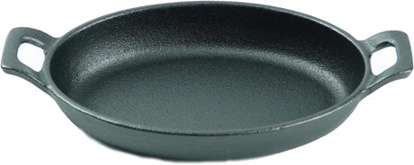 BLACKSTONE Cast Iron Skillet Compatible with Gas, Induction, Oven and Grill, Mini Oval Pan BC14129 18CM - Al Kabayel Discount CentreBLACKSTONE Cast Iron Skillet Compatible with Gas, Induction, Oven and Grill, Mini Oval Pan BC14129 18CMFrying Pans & SkilletsBLACKSTONEAl Kabayel Discount Centre