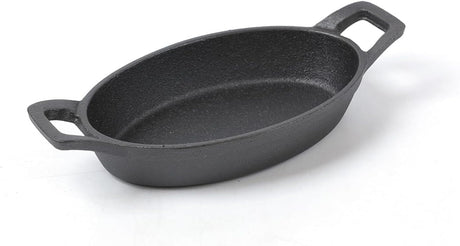 BLACKSTONE Cast Iron Skillet Compatible with Gas, Induction, Oven and Grill, Mini Oval Pan BC14129 18CM - Al Kabayel Discount CentreBLACKSTONE Cast Iron Skillet Compatible with Gas, Induction, Oven and Grill, Mini Oval Pan BC14129 18CMFrying Pans & SkilletsBLACKSTONEAl Kabayel Discount Centre